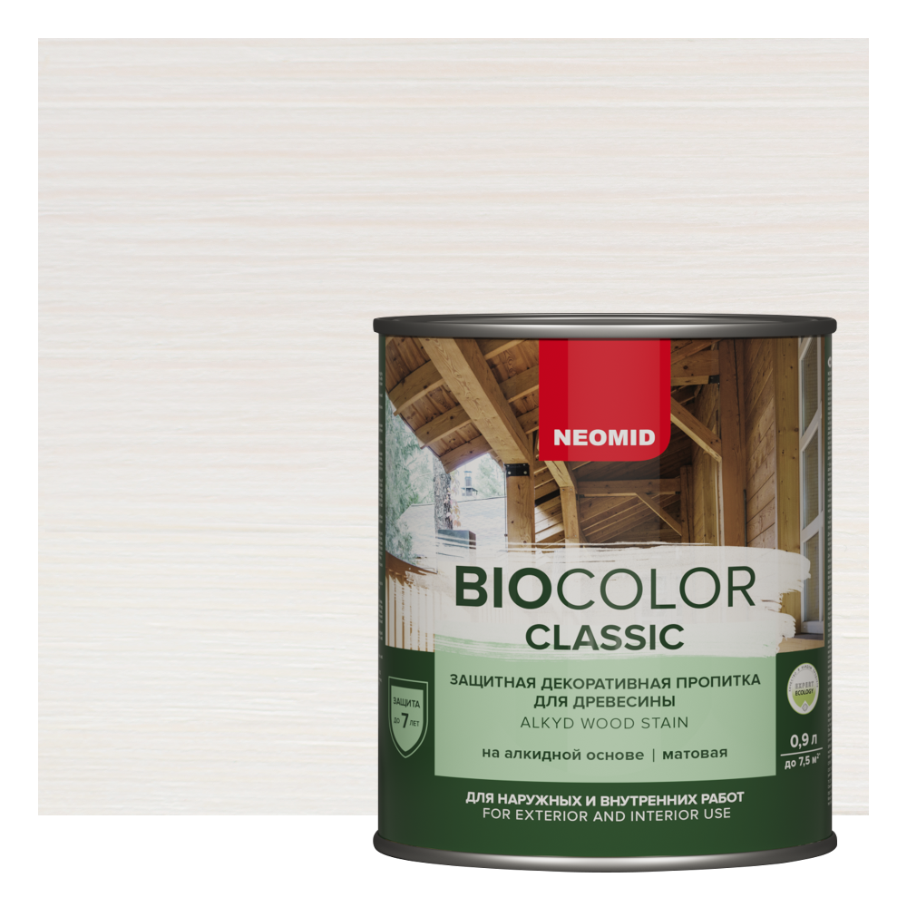 Неомид BiO COLOR Classic купить в Твери по цене от 486.00 руб. Защитная  декоративная пропитка для древесины NEOMID Био Колор Классик в  интернет-магазине красок КраскиНаДом.